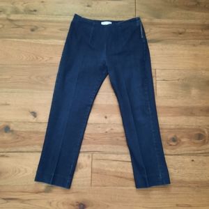 Margaret M Side Zip Denim Cigarette Ankle Pants 50's  Grease Style